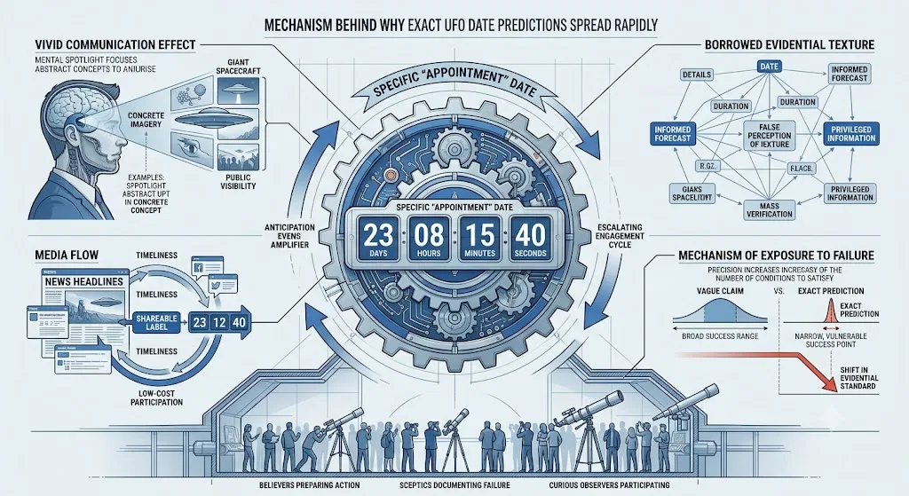 Overview image for Why Exact UFO Dates Spread So Fast | UFO Deadlines