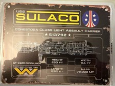 Listing image for ALIENS FILM A5 TIN SIGN MEMORABILIA ALIEN USCSS SULACO 513792