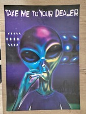 Listing image for Vintage, Take me to your dealer alien poster