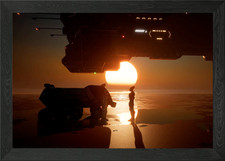 Listing image for SCIFI ALIEN CONTACT Framed Wall Art Poster Canvas Print Picture