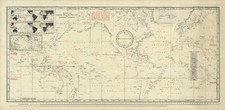 Listing image for World and Star Chart Map Nautical Navigation Astronomy Poster Vintage 16x33