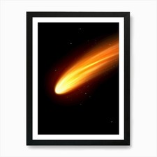 Listing image for Comet Art Print Framed Wall Art Poster Canvas Print Picture