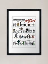 Listing image for Alien Encounters in Modern History Framed Wall Art Poster Canvas Print Picture