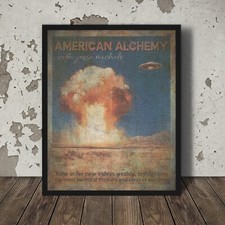 Listing image for American Alchemy Wall Art, Jesse Michels Podcast Poster, UFO UAP History Science
