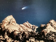 Listing image for Comet Hale-Bopp Grand Teton National Park By Jonathan Adams Poster 18x24 NOS ‘97