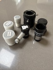 Listing image for Telescope Accessory Lot Celestron 2x Barlow Orbinar PL4mm Illuminated Reticle EP