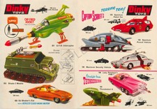Listing image for Dinky toys Thunderbird's, Captain Scarlet UFO Ad d Vintage Poster Art Print 60'S