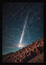 Listing image for Dramatic Comet Framed Wall Art Poster Canvas Print Picture