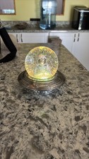 Listing image for Vintage UFO Alien Snow Globe - Battery Powered Glowing Space Collectible